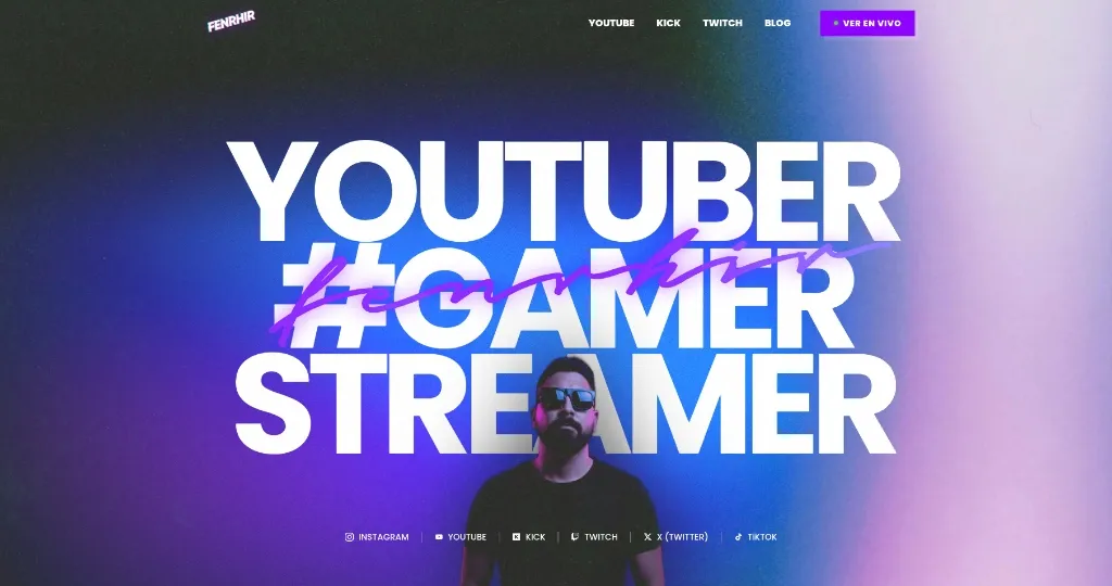 Fenrhir — Web Oficial de un Streamer