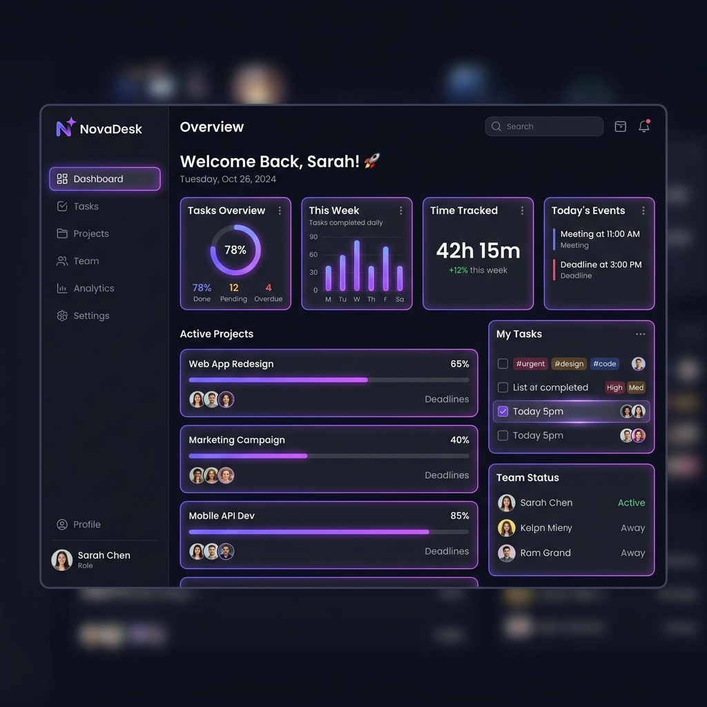 NovaDesk Task Manager